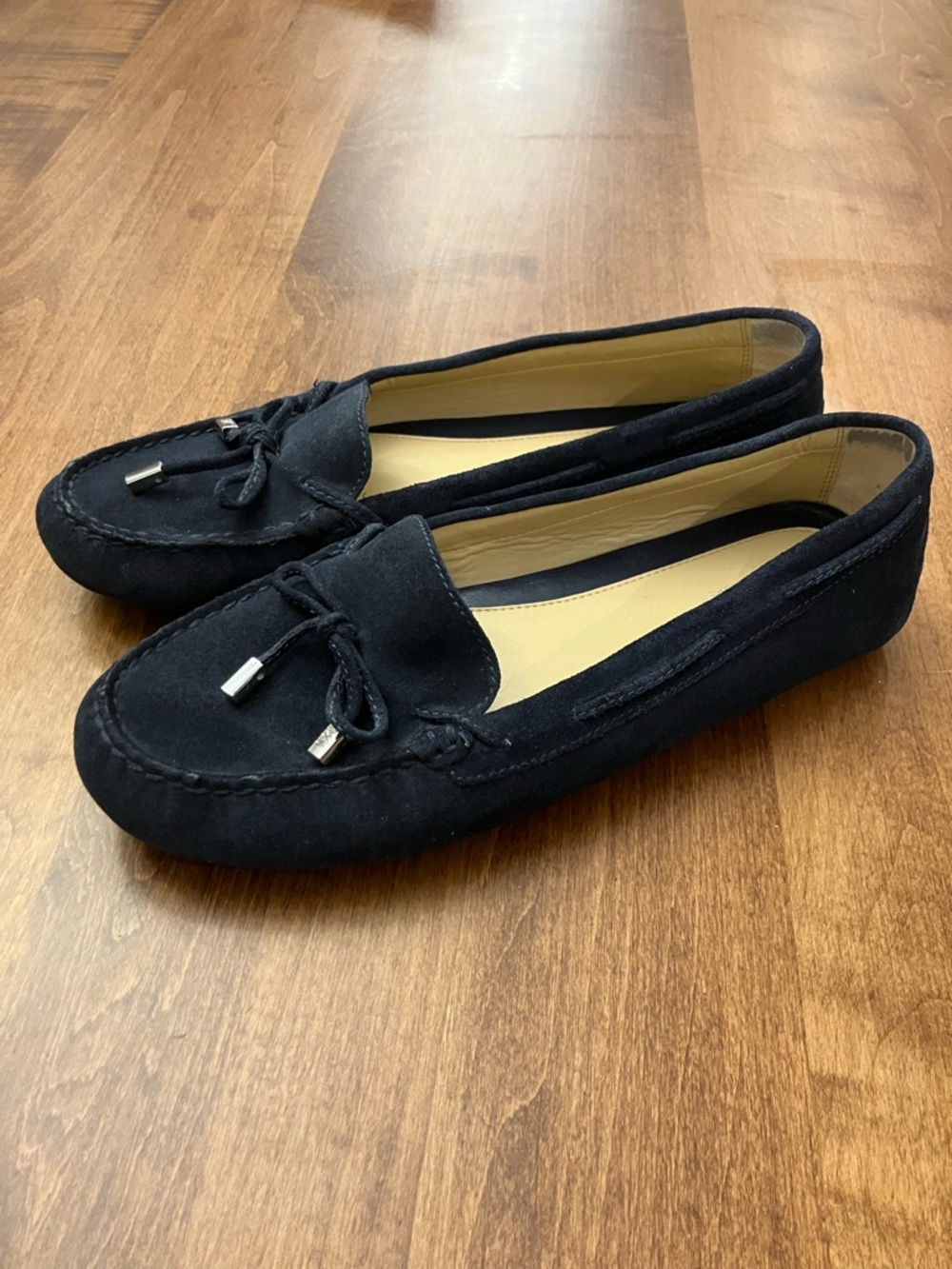 MICHAEL KORS Daisy Suede Moccasin navy blue size 9 women’s